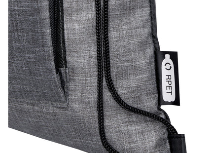 Borsa pieghevole con coulisse in materiale riciclato Ash - 7L