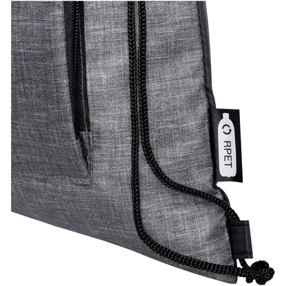 Borsa pieghevole con coulisse in materiale riciclato Ash - 7L