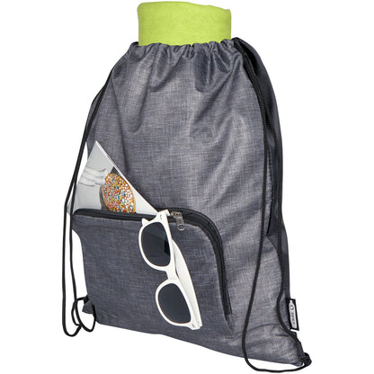 Borsa pieghevole con coulisse in materiale riciclato Ash - 7L