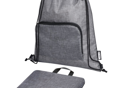 Borsa pieghevole con coulisse in materiale riciclato Ash - 7L