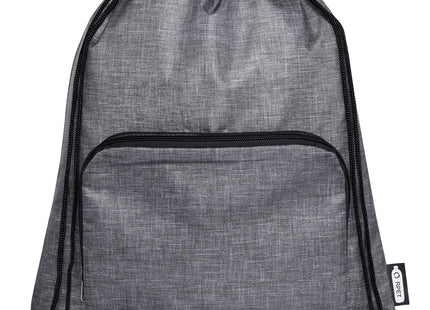 Borsa pieghevole con coulisse in materiale riciclato Ash - 7L
