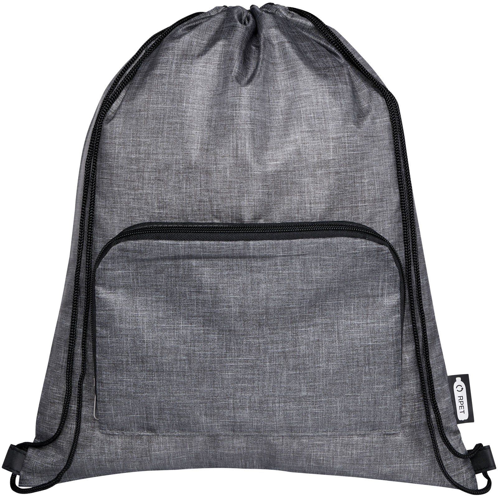 Borsa pieghevole con coulisse in materiale riciclato Ash - 7L
