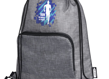 Borsa pieghevole con coulisse in materiale riciclato Ash - 7L