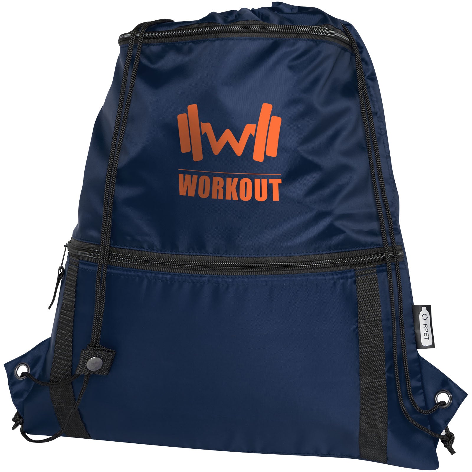 Borsa termica con coulisse in materiale riciclato Adventure - 9L