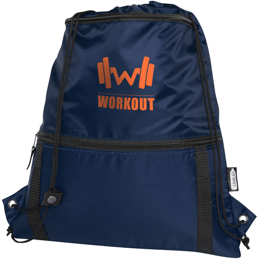 Borsa termica con coulisse in materiale riciclato Adventure - 9L