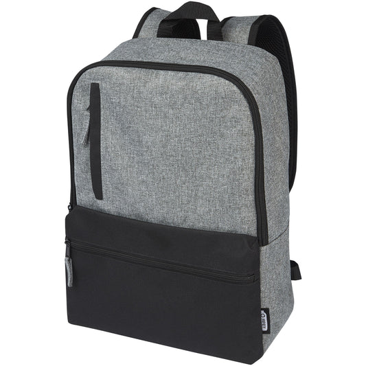 Zaino bicolore per portatile da 15" in materiale riciclato certificato GRS Reclaim 14L