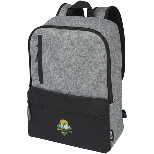 Zaino bicolore per portatile da 15" in materiale riciclato certificato GRS Reclaim 14L