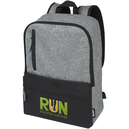 Zaino bicolore per portatile da 15" in materiale riciclato certificato GRS Reclaim 14L