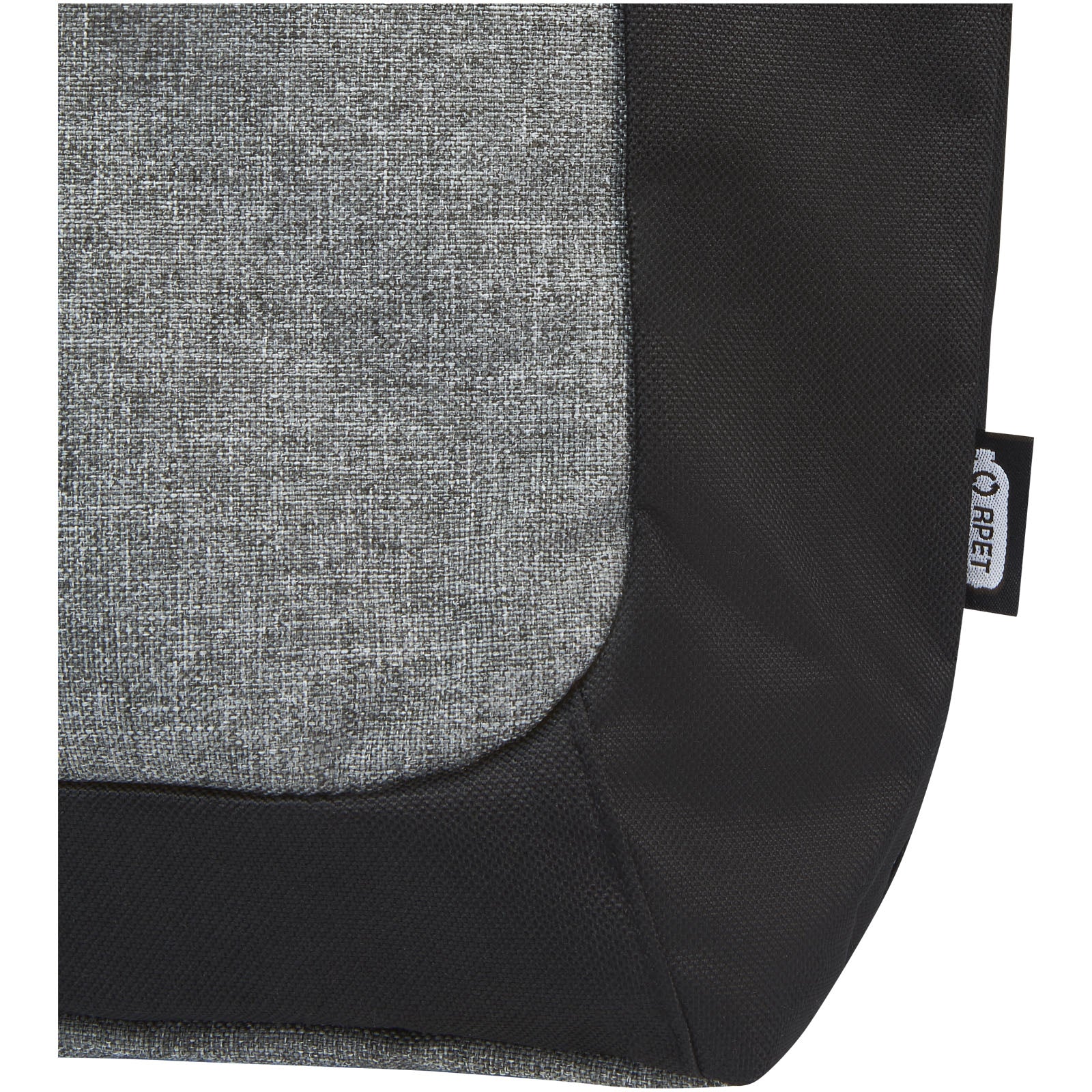 Tote bag bicolore con zip in materiale riciclato certificato GRS Reclaim 15L