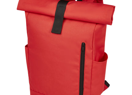 Zaino con chiusura arrotolabile per portatile da 15,6" in PET riciclato certificato GRS Byron 18L