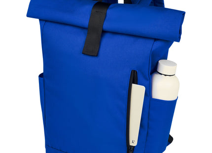Zaino con chiusura arrotolabile per portatile da 15,6" in PET riciclato certificato GRS Byron 18L