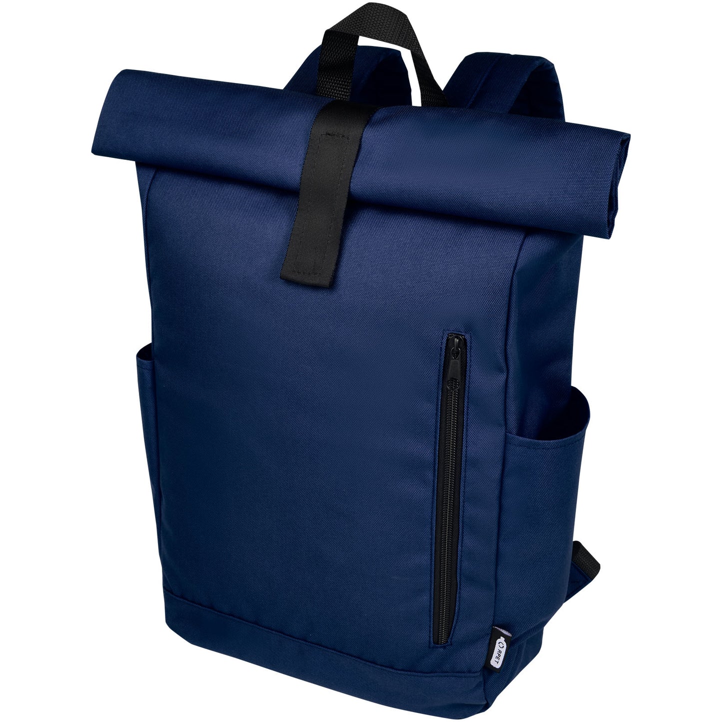 Zaino con chiusura arrotolabile per portatile da 15,6" in PET riciclato certificato GRS Byron 18L