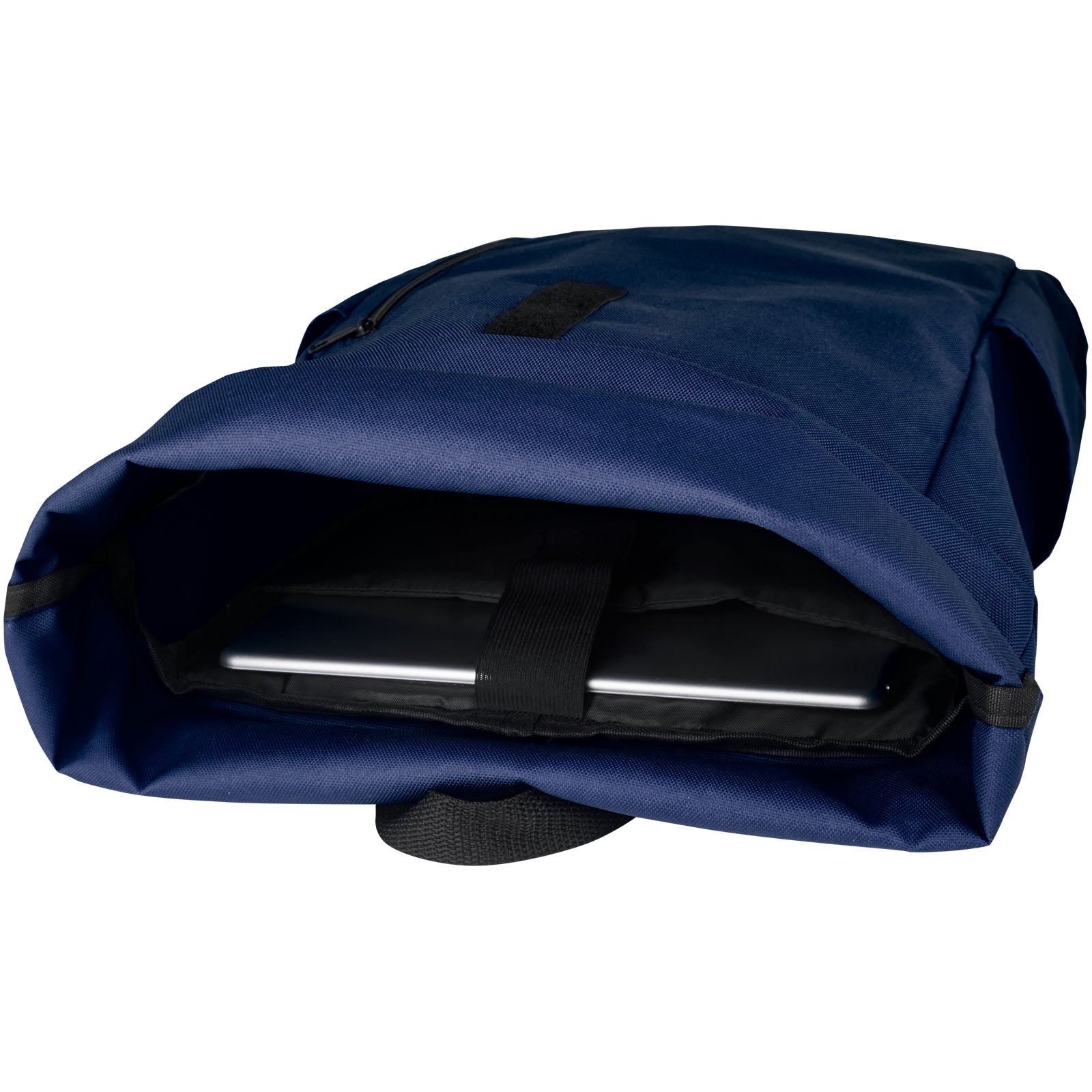 Zaino con chiusura arrotolabile per portatile da 15,6" in PET riciclato certificato GRS Byron 18L