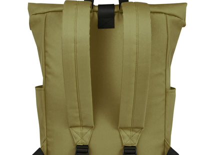 Zaino con chiusura arrotolabile per portatile da 15,6" in PET riciclato certificato GRS Byron 18L