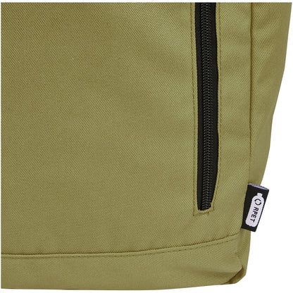 Zaino con chiusura arrotolabile per portatile da 15,6" in PET riciclato certificato GRS Byron 18L