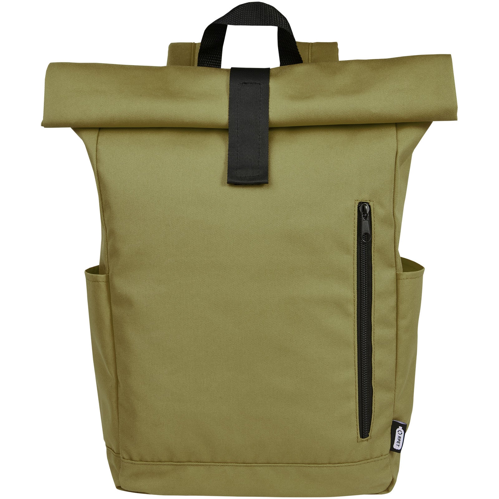 Zaino con chiusura arrotolabile per portatile da 15,6" in PET riciclato certificato GRS Byron 18L