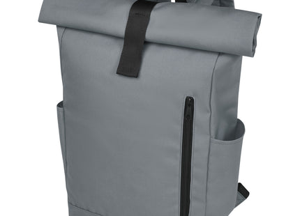Zaino con chiusura arrotolabile per portatile da 15,6" in PET riciclato certificato GRS Byron 18L