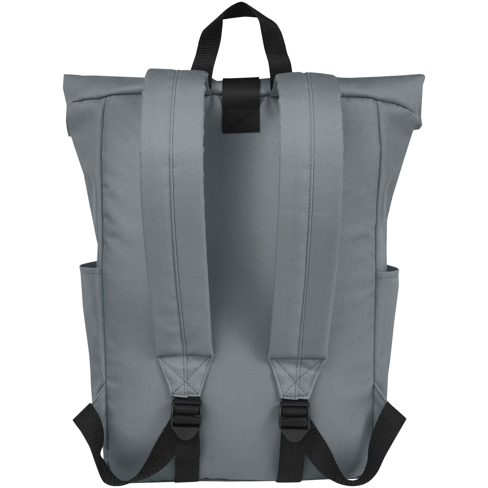Zaino con chiusura arrotolabile per portatile da 15,6" in PET riciclato certificato GRS Byron 18L