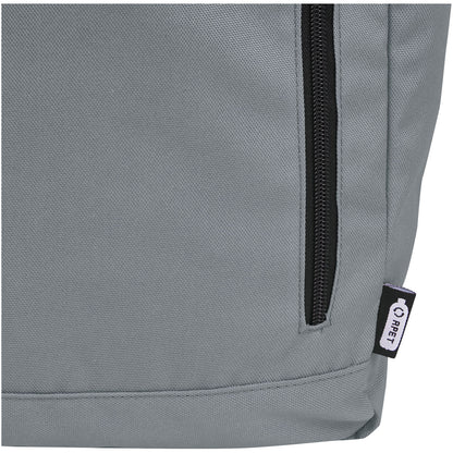 Zaino con chiusura arrotolabile per portatile da 15,6" in PET riciclato certificato GRS Byron 18L