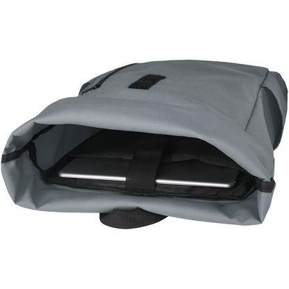 Zaino con chiusura arrotolabile per portatile da 15,6" in PET riciclato certificato GRS Byron 18L