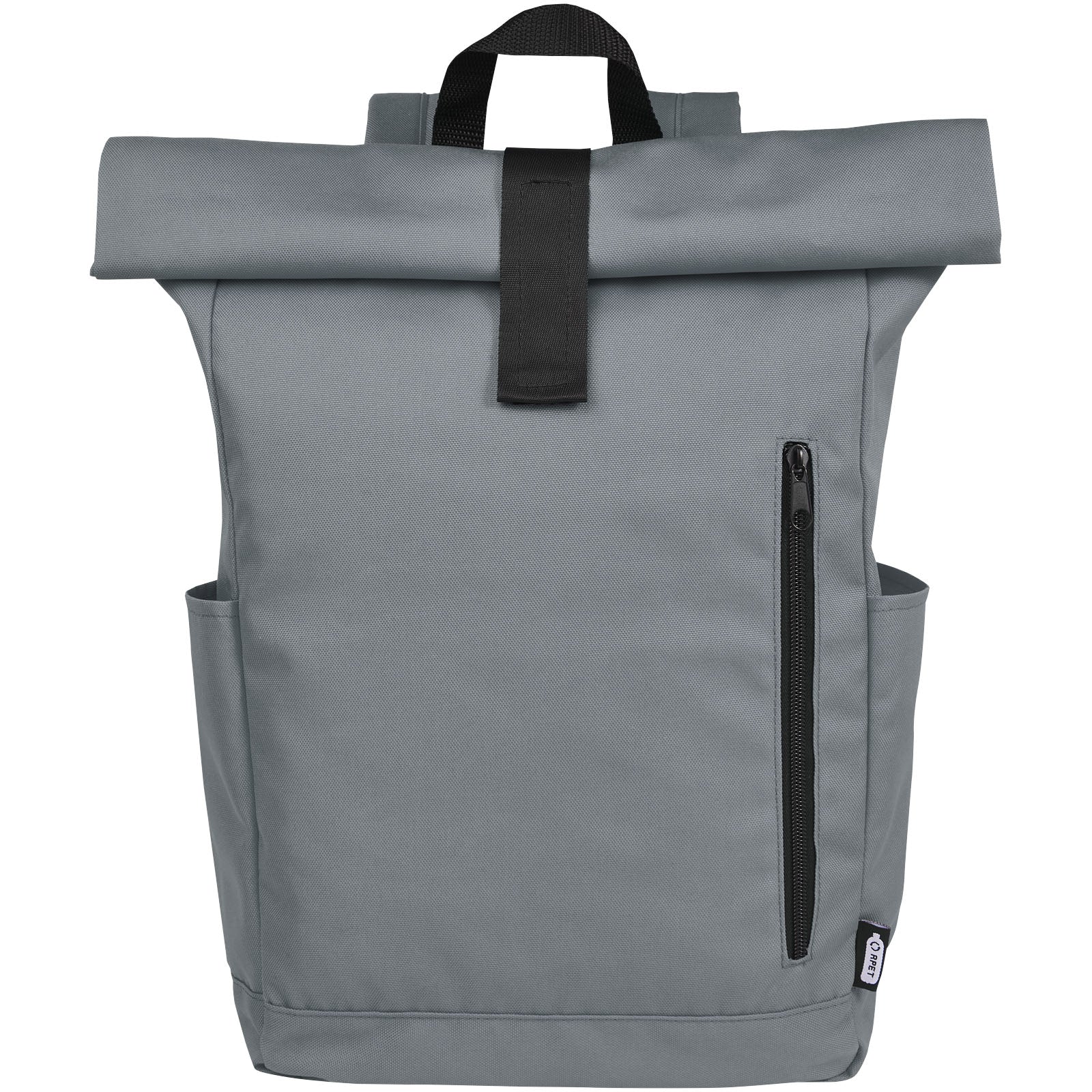 Zaino con chiusura arrotolabile per portatile da 15,6" in PET riciclato certificato GRS Byron 18L