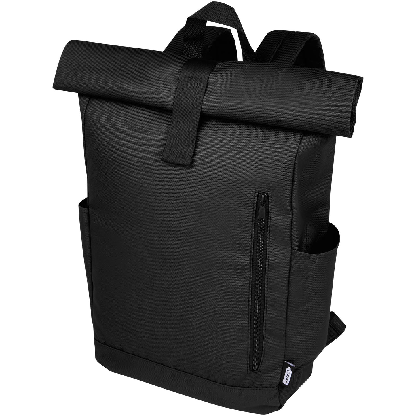 Zaino con chiusura arrotolabile per portatile da 15,6" in PET riciclato certificato GRS Byron 18L