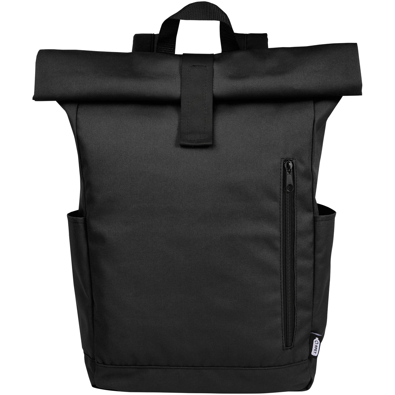 Zaino con chiusura arrotolabile per portatile da 15,6" in PET riciclato certificato GRS Byron 18L
