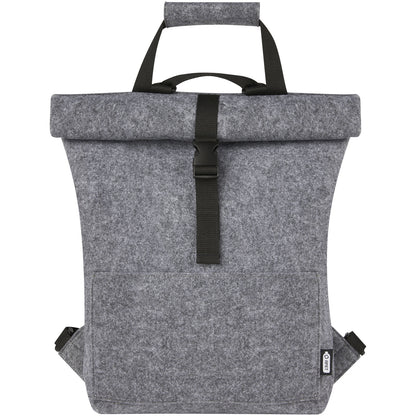 Borsa per bicicletta con chiusura arrotolabile in feltro riciclato GRS Felta - 13L