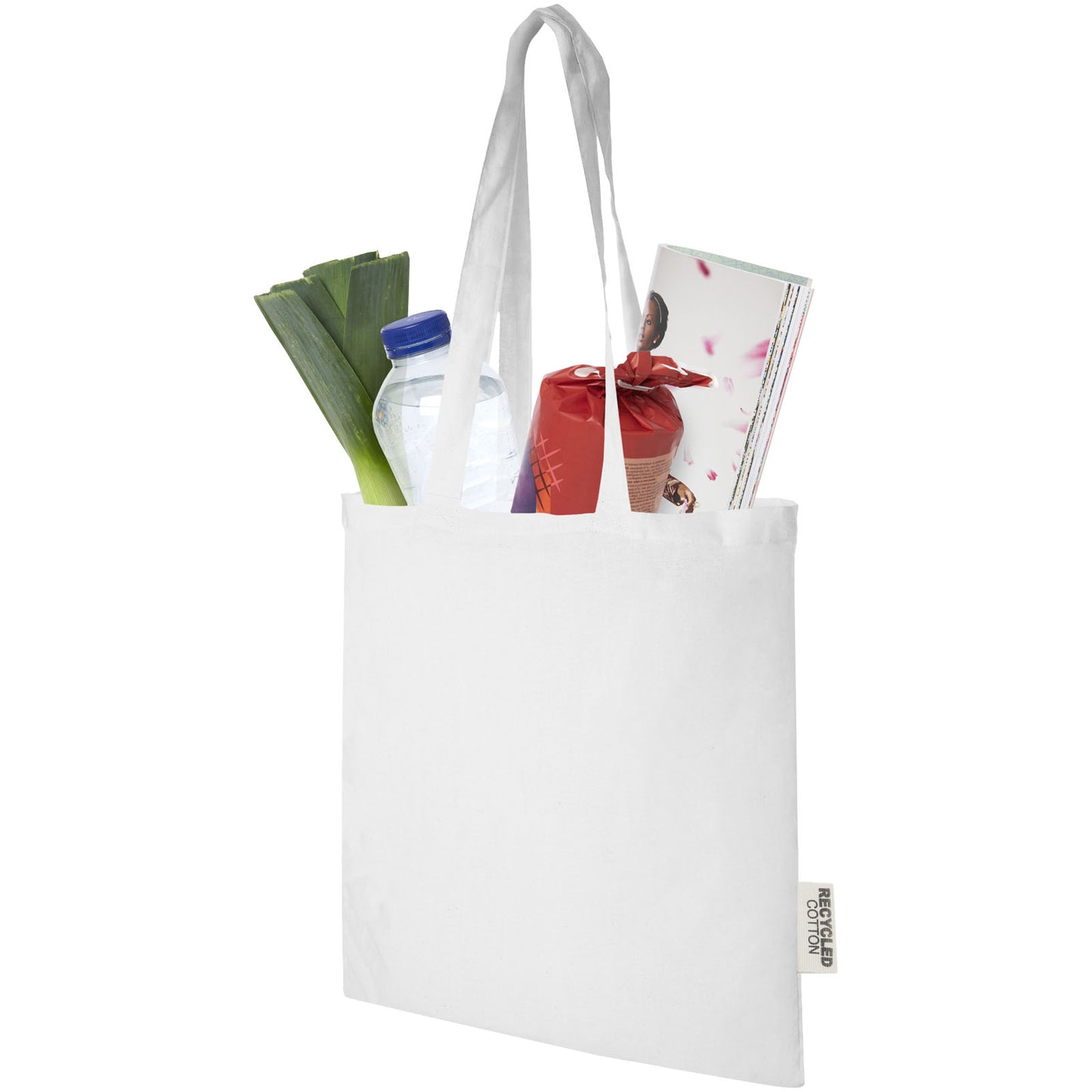 Tote bag in cotone riciclato GRS da 140 g/m2 Madras - 7L