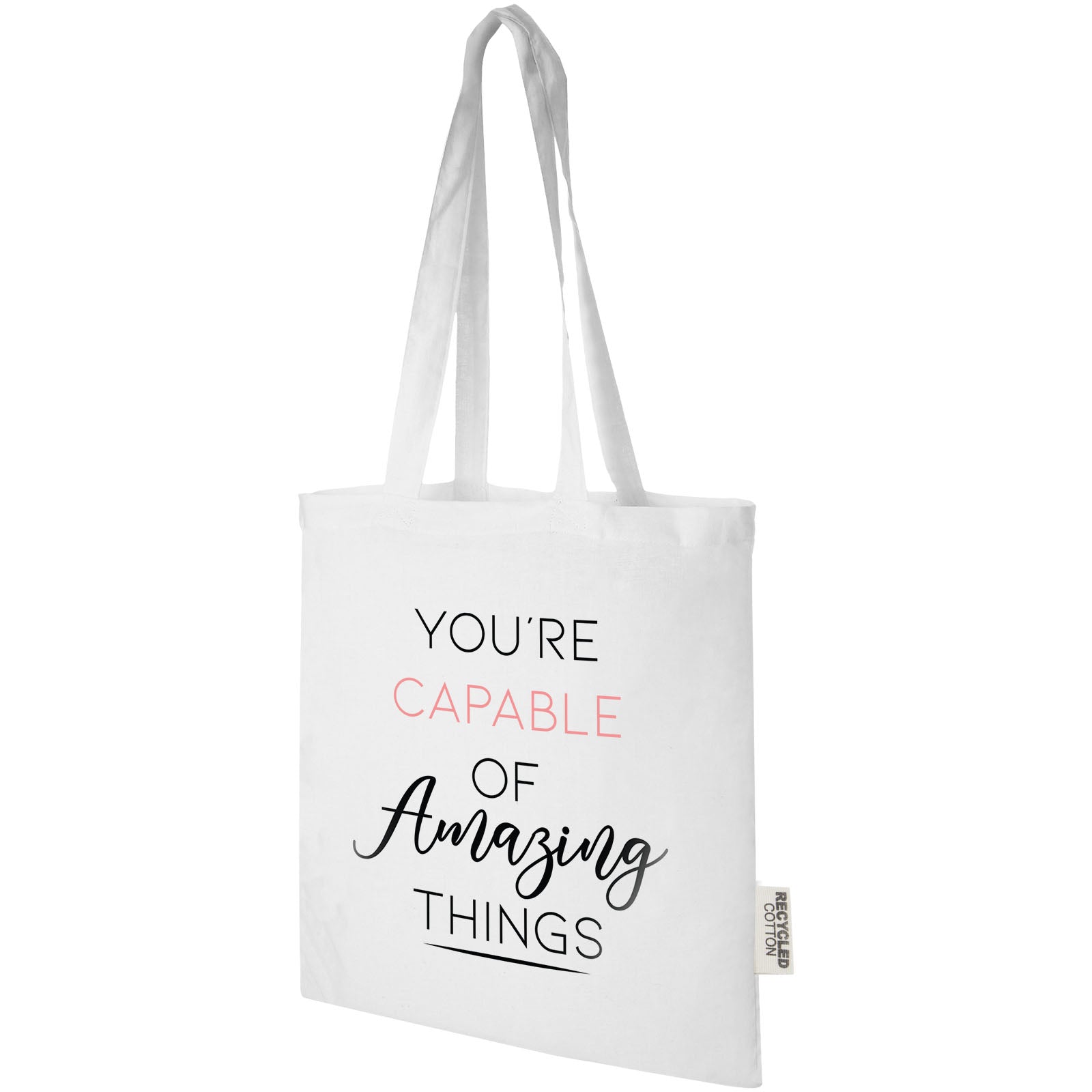Tote bag in cotone riciclato GRS da 140 g/m2 Madras - 7L