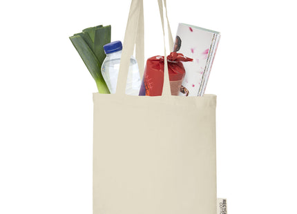 Tote bag in cotone riciclato GRS da 140 g/m2 Madras - 7L