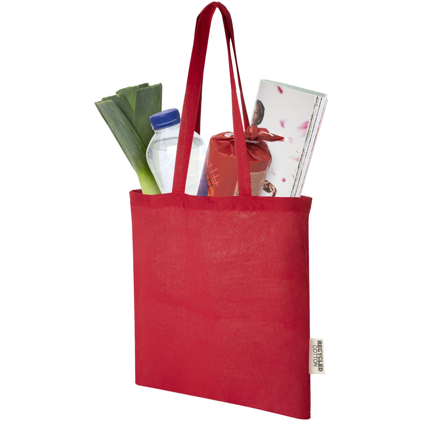 Tote bag in cotone riciclato GRS da 140 g/m2 Madras - 7L