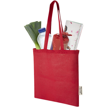 Tote bag in cotone riciclato GRS da 140 g/m2 Madras - 7L