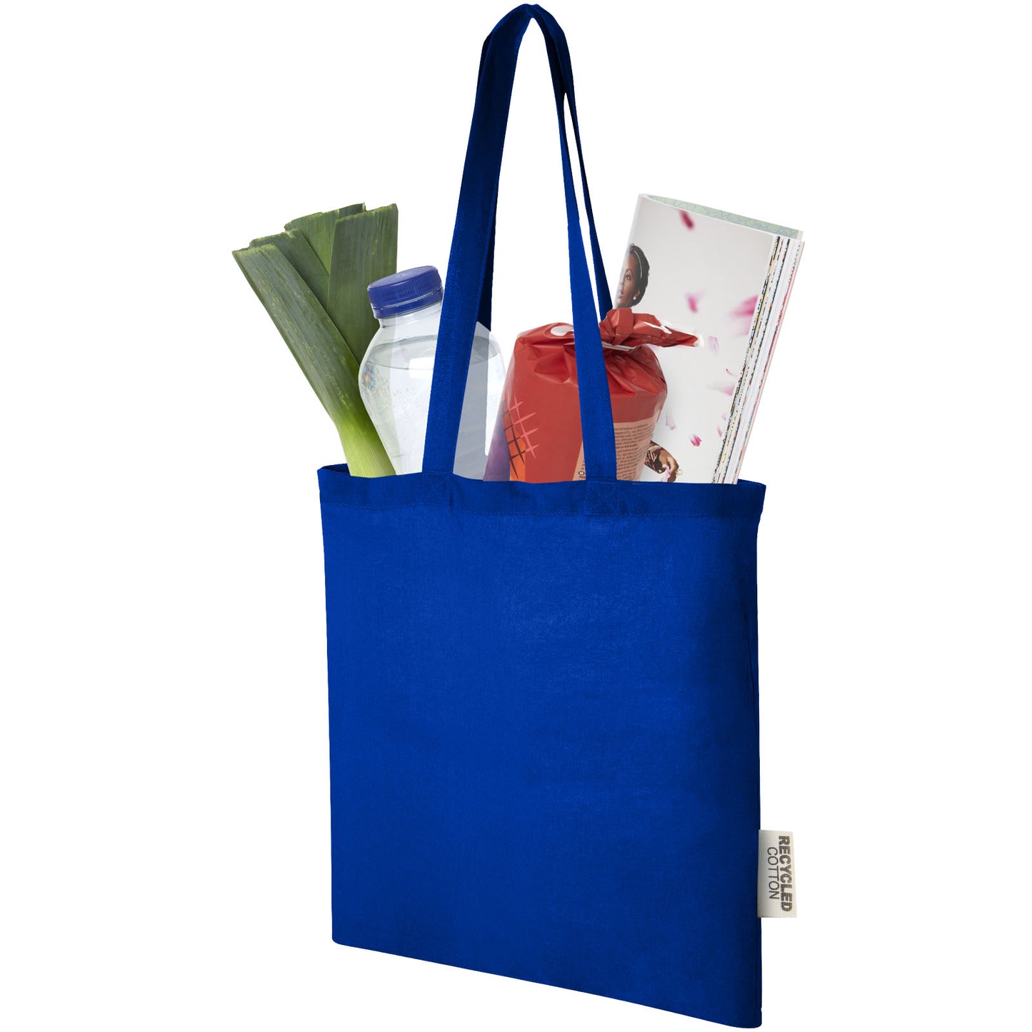 Tote bag in cotone riciclato GRS da 140 g/m2 Madras - 7L