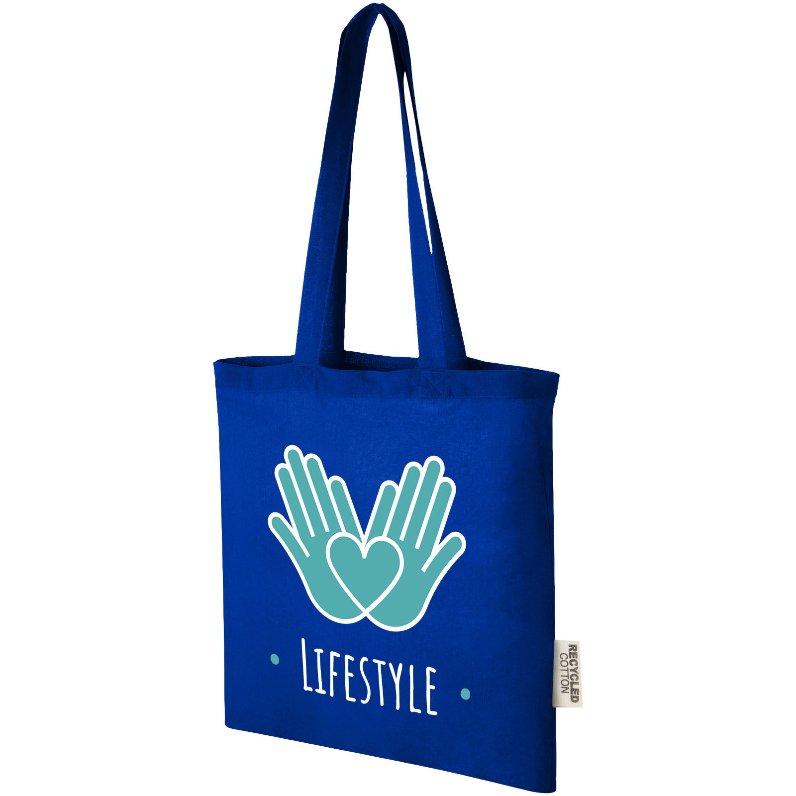 Tote bag in cotone riciclato GRS da 140 g/m2 Madras - 7L