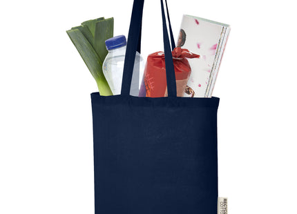 Tote bag in cotone riciclato GRS da 140 g/m2 Madras - 7L