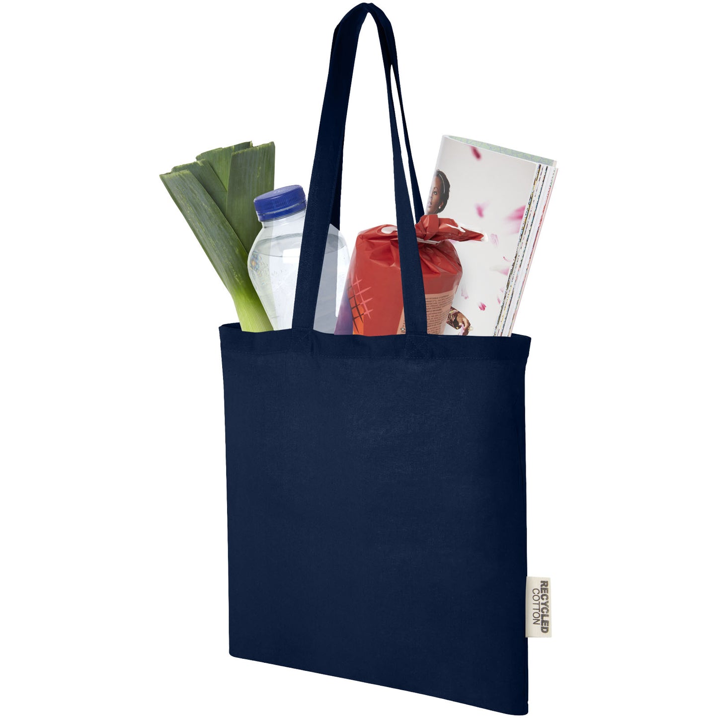 Tote bag in cotone riciclato GRS da 140 g/m2 Madras - 7L