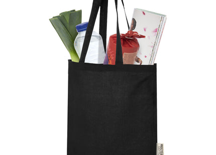 Tote bag in cotone riciclato GRS da 140 g/m2 Madras - 7L