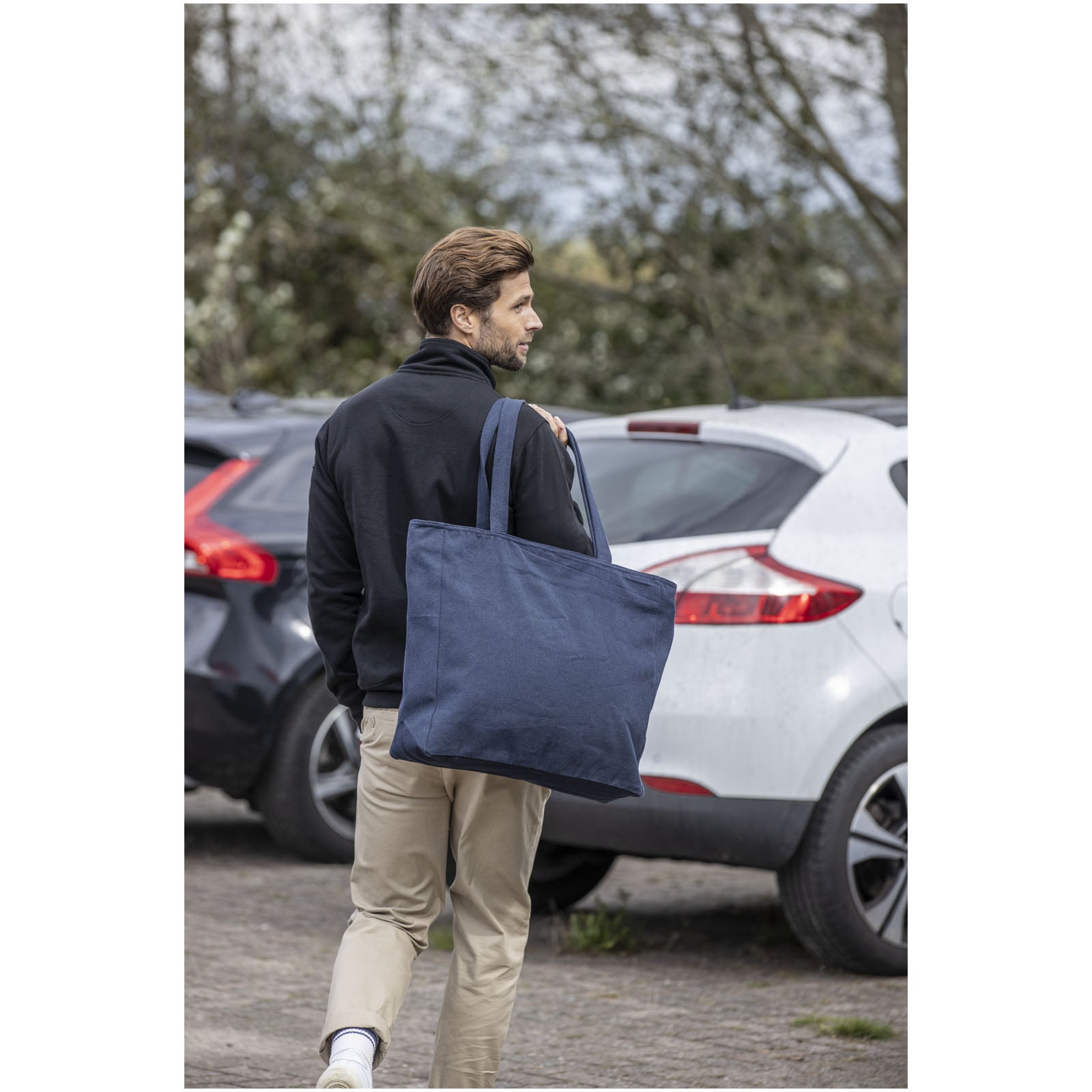 Tote bag in materiale riciclato da 500 g/m² Weekender Aware™