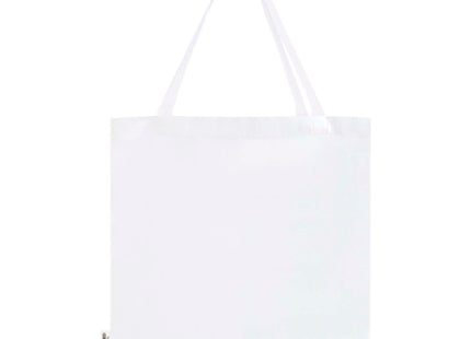 Tote bag a soffietto in cotone riciclato certificato GRS da 140 g/m² Madras