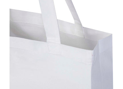 Tote bag a soffietto in cotone riciclato certificato GRS da 140 g/m² Madras