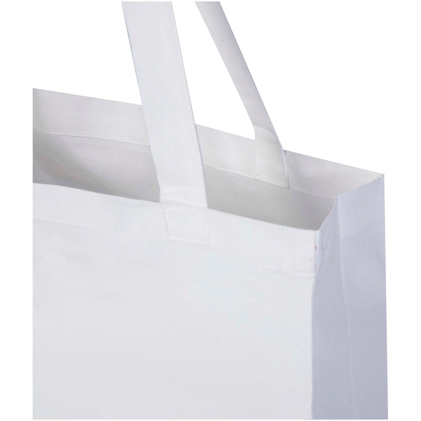 Tote bag a soffietto in cotone riciclato certificato GRS da 140 g/m² Madras