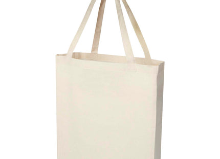 Tote bag a soffietto in cotone riciclato certificato GRS da 140 g/m² Madras