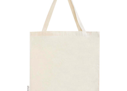 Tote bag a soffietto in cotone riciclato certificato GRS da 140 g/m² Madras