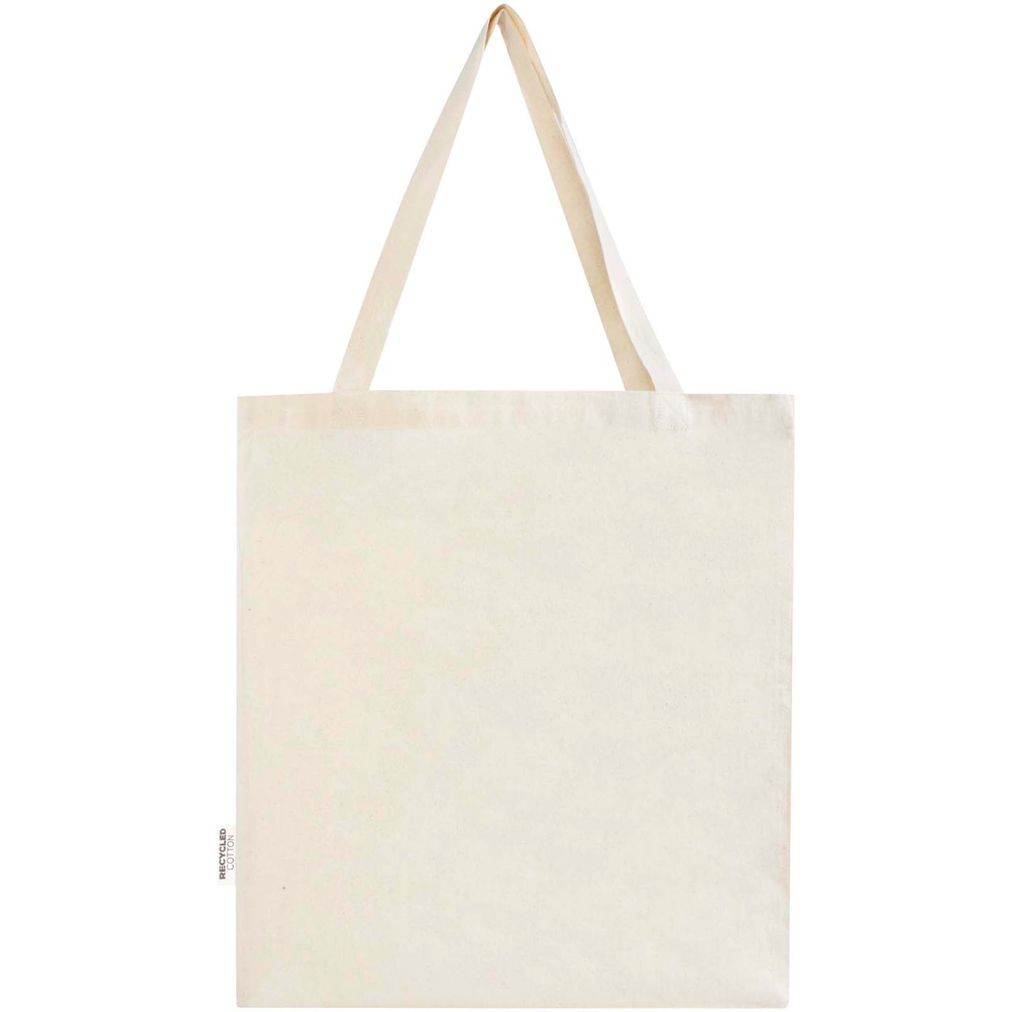 Tote bag a soffietto in cotone riciclato certificato GRS da 140 g/m² Madras