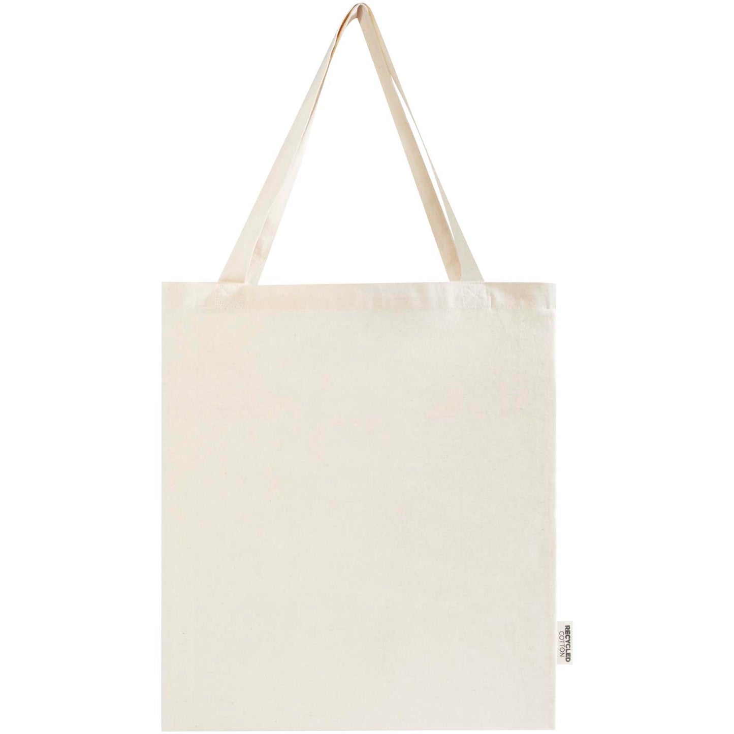 Tote bag a soffietto in cotone riciclato certificato GRS da 140 g/m² Madras