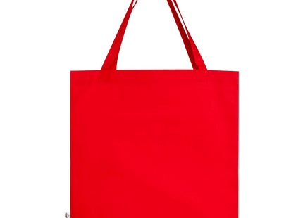 Tote bag a soffietto in cotone riciclato certificato GRS da 140 g/m² Madras