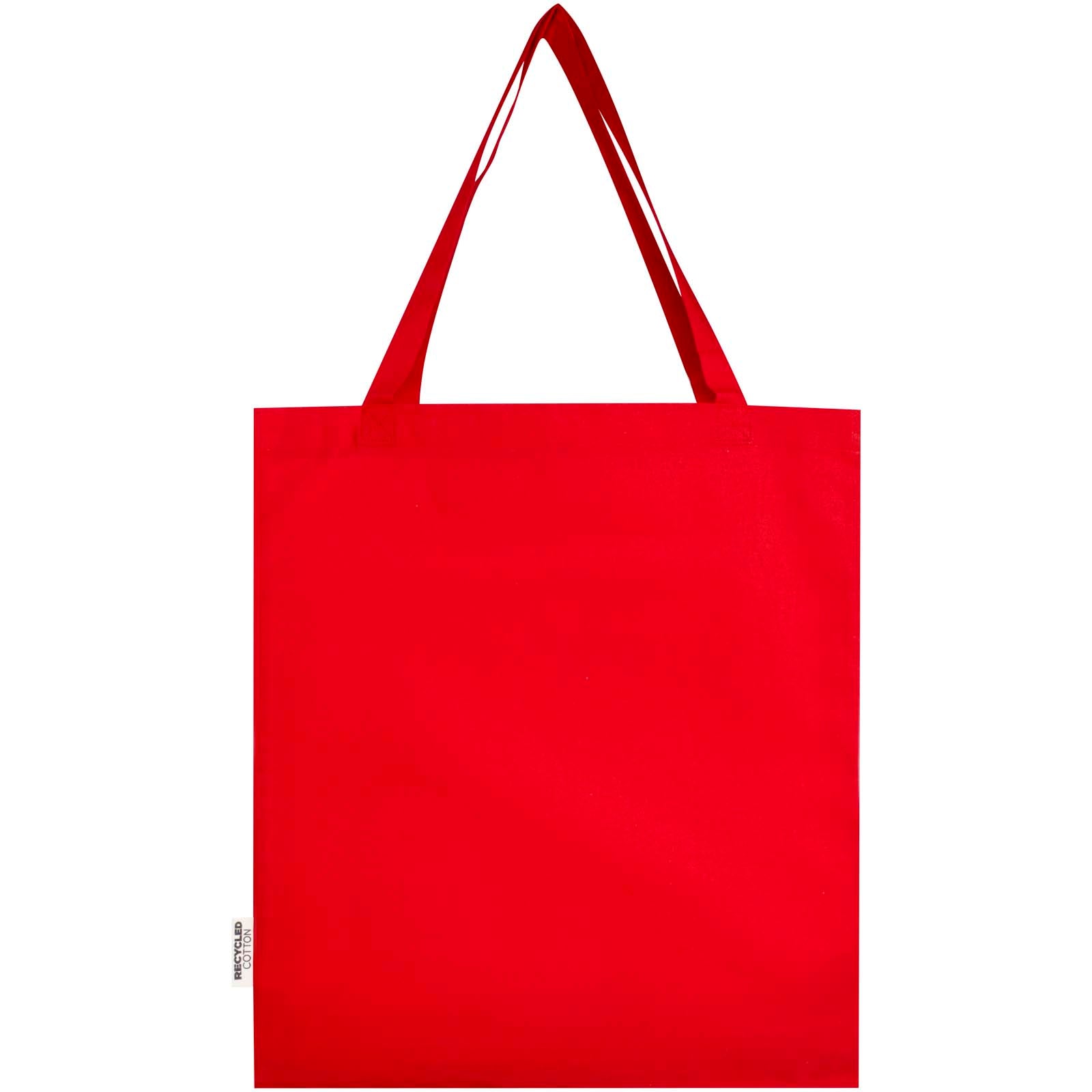 Tote bag a soffietto in cotone riciclato certificato GRS da 140 g/m² Madras