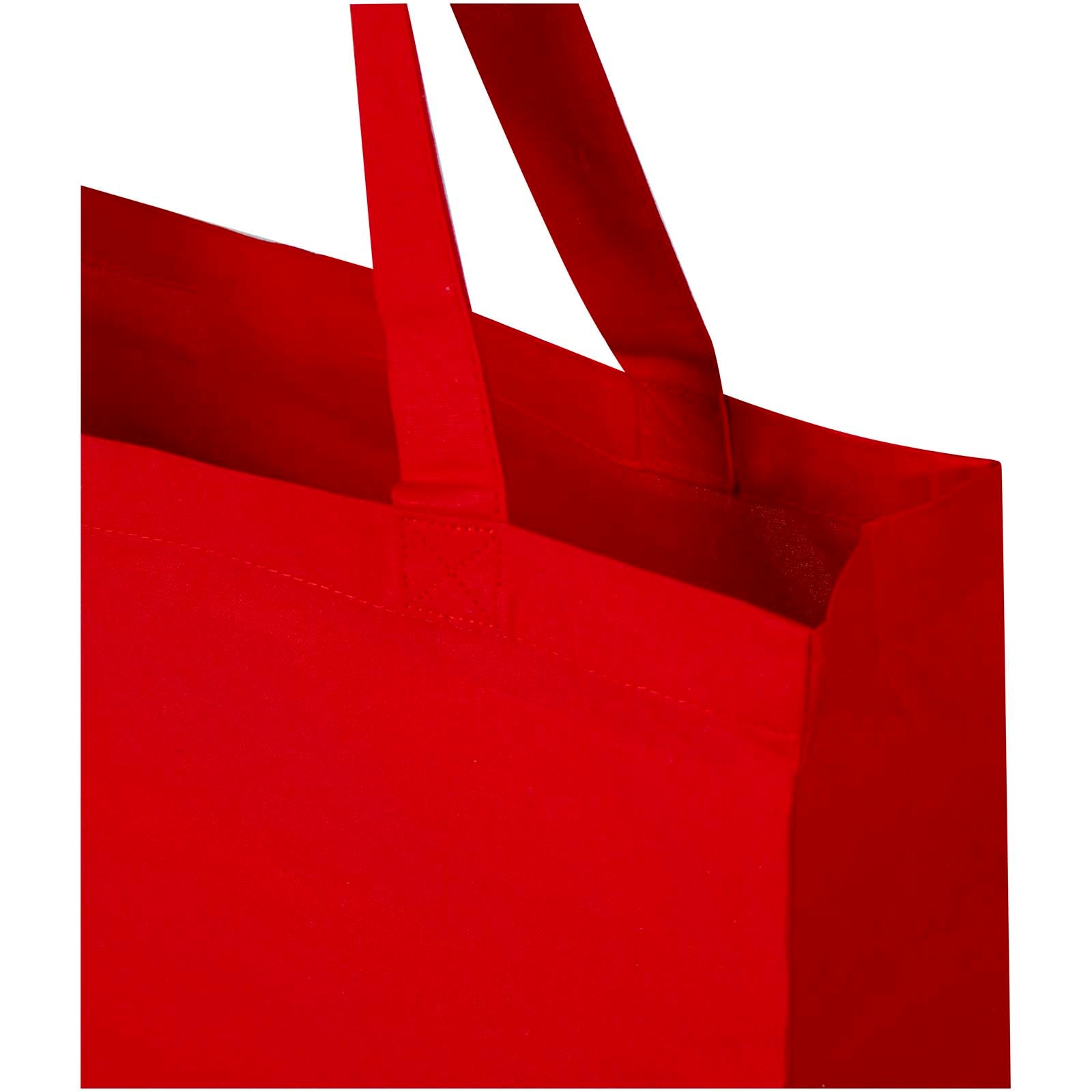Tote bag a soffietto in cotone riciclato certificato GRS da 140 g/m² Madras