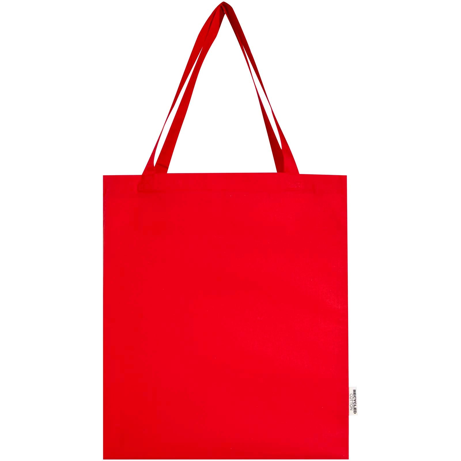 Tote bag a soffietto in cotone riciclato certificato GRS da 140 g/m² Madras